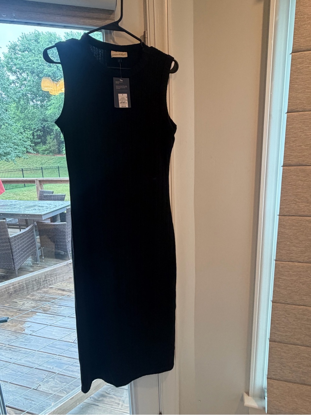 Universal Thread Sleeveless Black Knit Midi Dress NWT